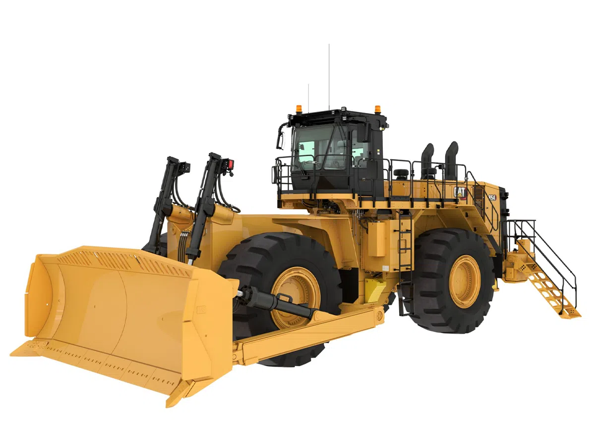 854, Колесeн булдозер, Верижни и колесни булдозери, Машини CAT, Eltrak, cat 854