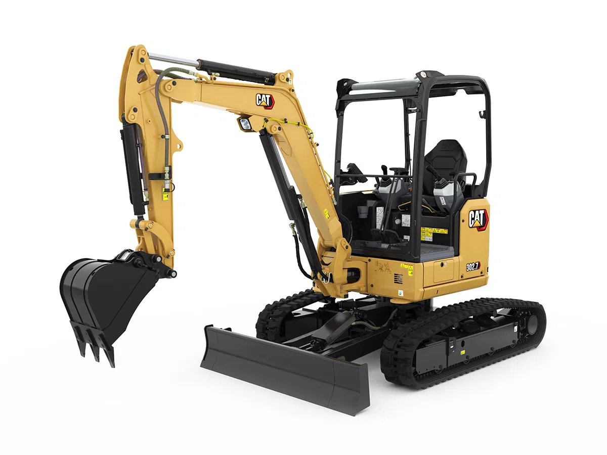302.7 CR , мини багер, Машини CAT, Eltrak, Верижни багери