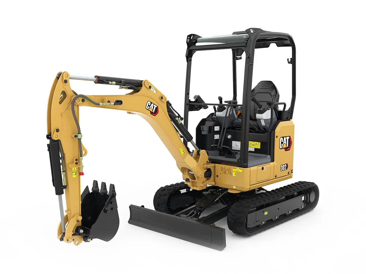 302 CR, мини багер, Машини CAT, Eltrak, Верижни багери