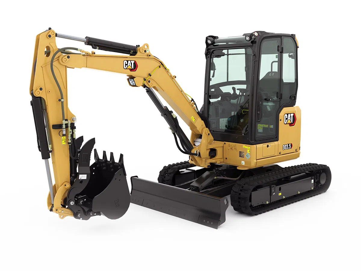 303.5 CR , мини багер, Машини CAT, Eltrak, Верижни багери