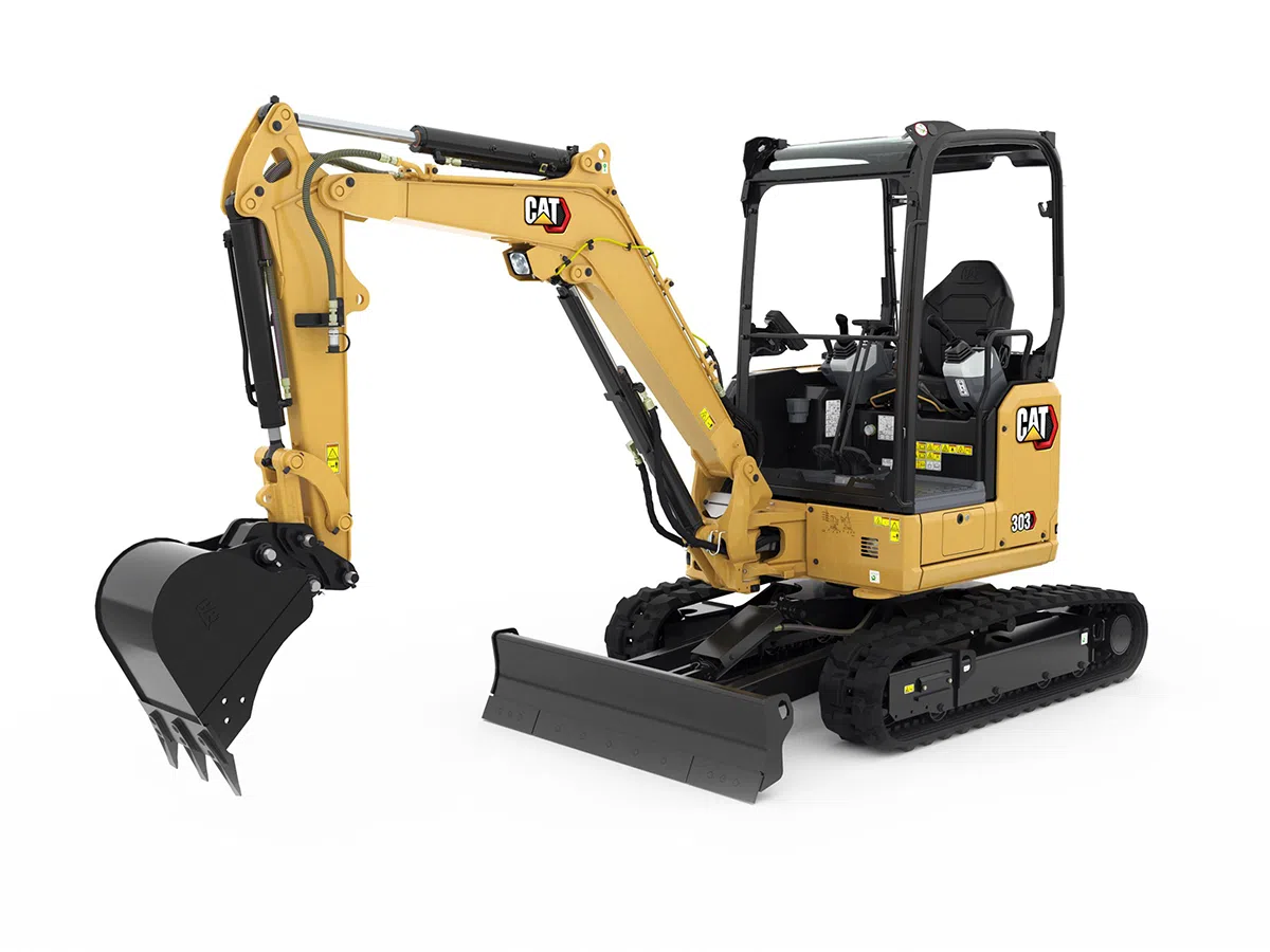 303 CR , мини багер, Машини CAT, Eltrak, Верижни багери