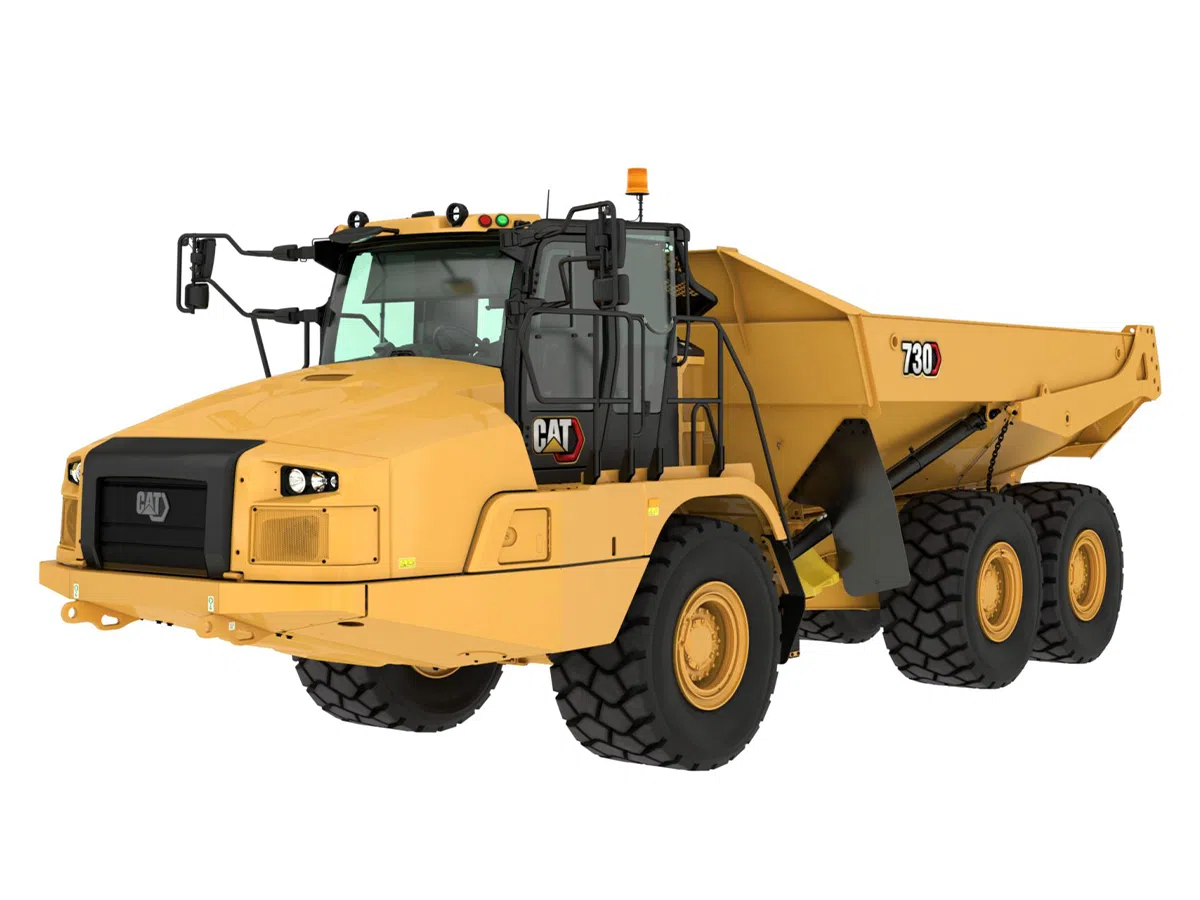 730, Камиони с шарнирна рама, Машини CAT, Eltrak, камиони Caterpillar
