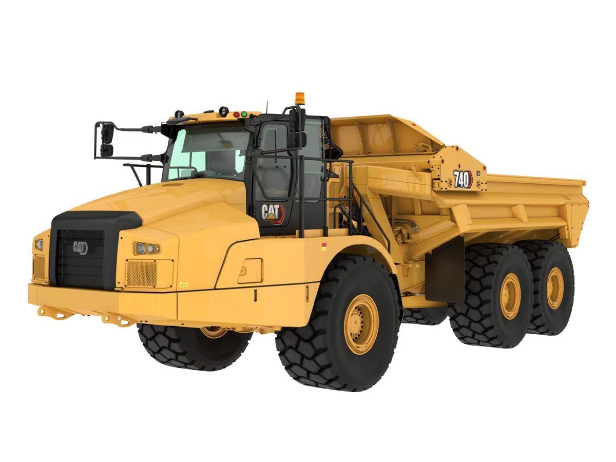 740EJ, Камиони с шарнирна рама, Машини CAT, Eltrak, камиони Caterpillar